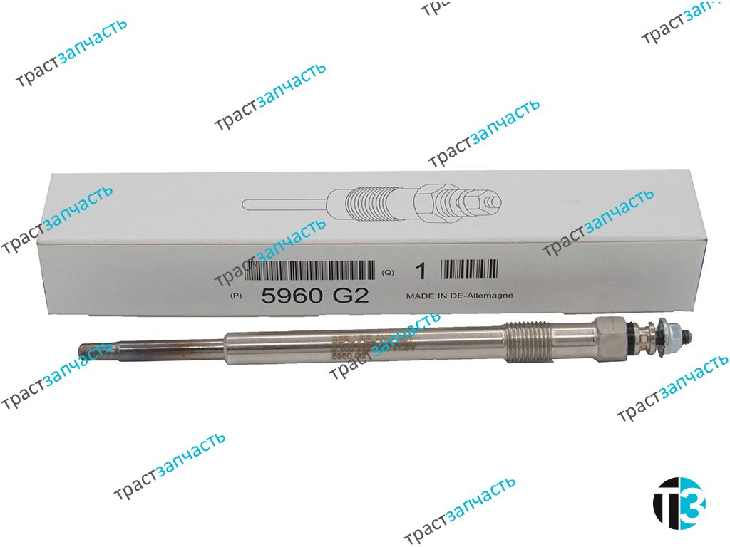 Свеча накаливания Eвро 4 2.2-2.4 Ford PSA 7C166M090AB/1569520/5960G2/1309471/1682248780 PSA - Миниатюра товара 1