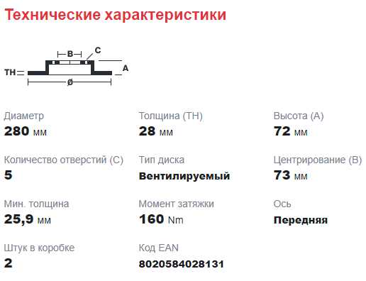 Диск тормозной передний  (вент) Boxer3- 280 мм R15 (толщина 28мм ) BREMBO - Миниатюра товара 1