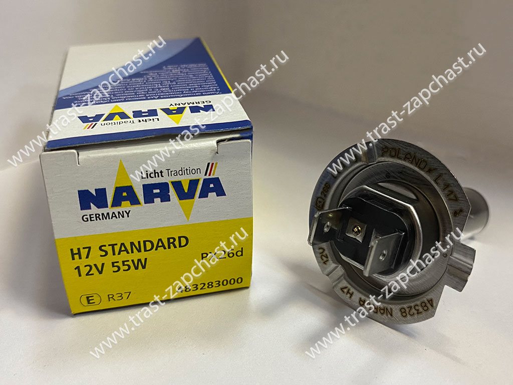 Лампа H7 Narva - Миниатюра товара 1
