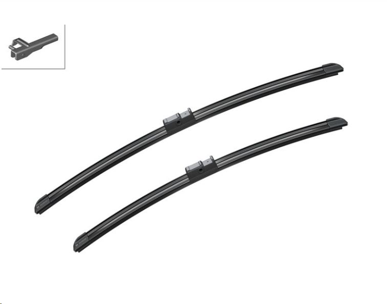 Щетки стеклоочистителя Mazda III, Volkswagen Golf IV, Polo IV (ком-т, бескаркасные, 530/475mm) BOSCH - Миниатюра товара 1