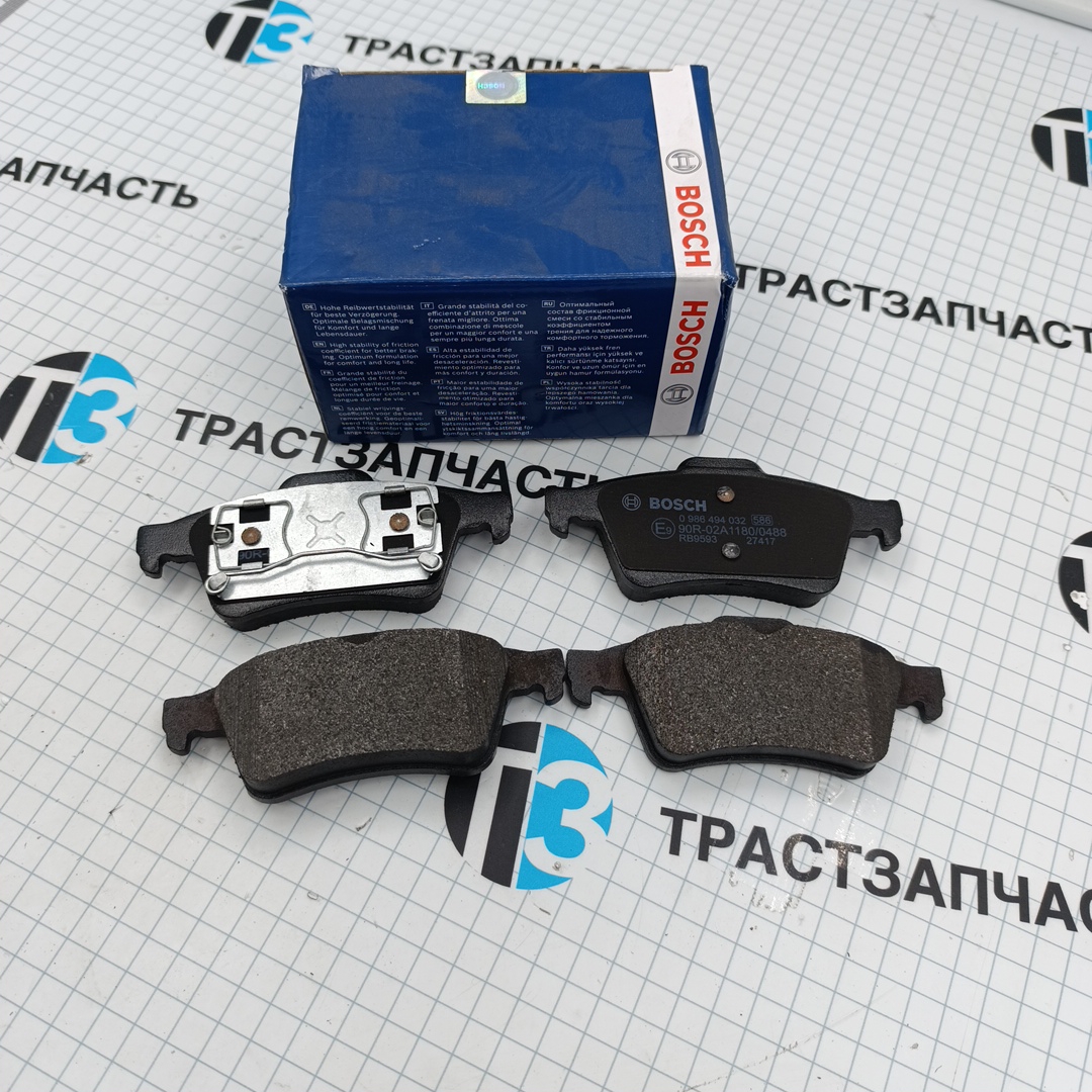 Тормозные колодки задние Ford Connect 2177229/4387371 BOSCH EUROPE - Миниатюра товара 1