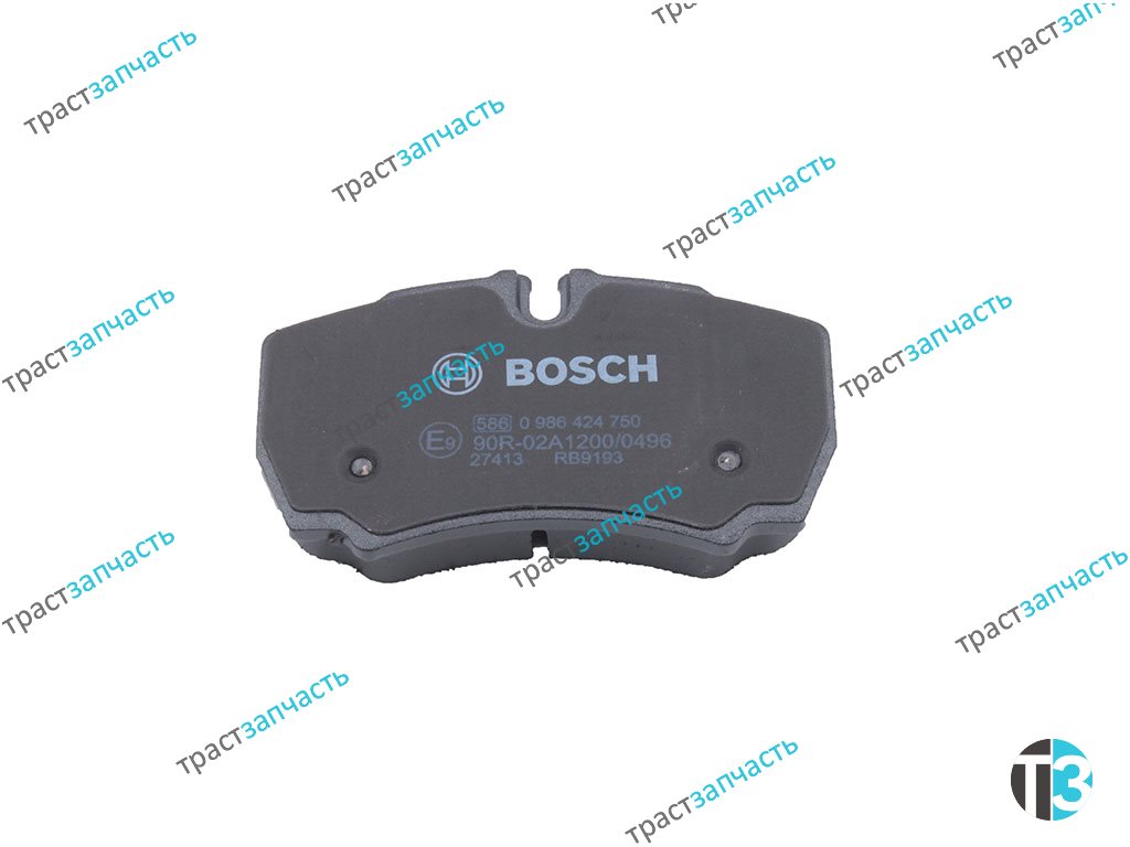 Тормозные колодки задние 140-155 л.с + Iveco Daily 35S18 BOSCH EUROPE - Миниатюра товара 3