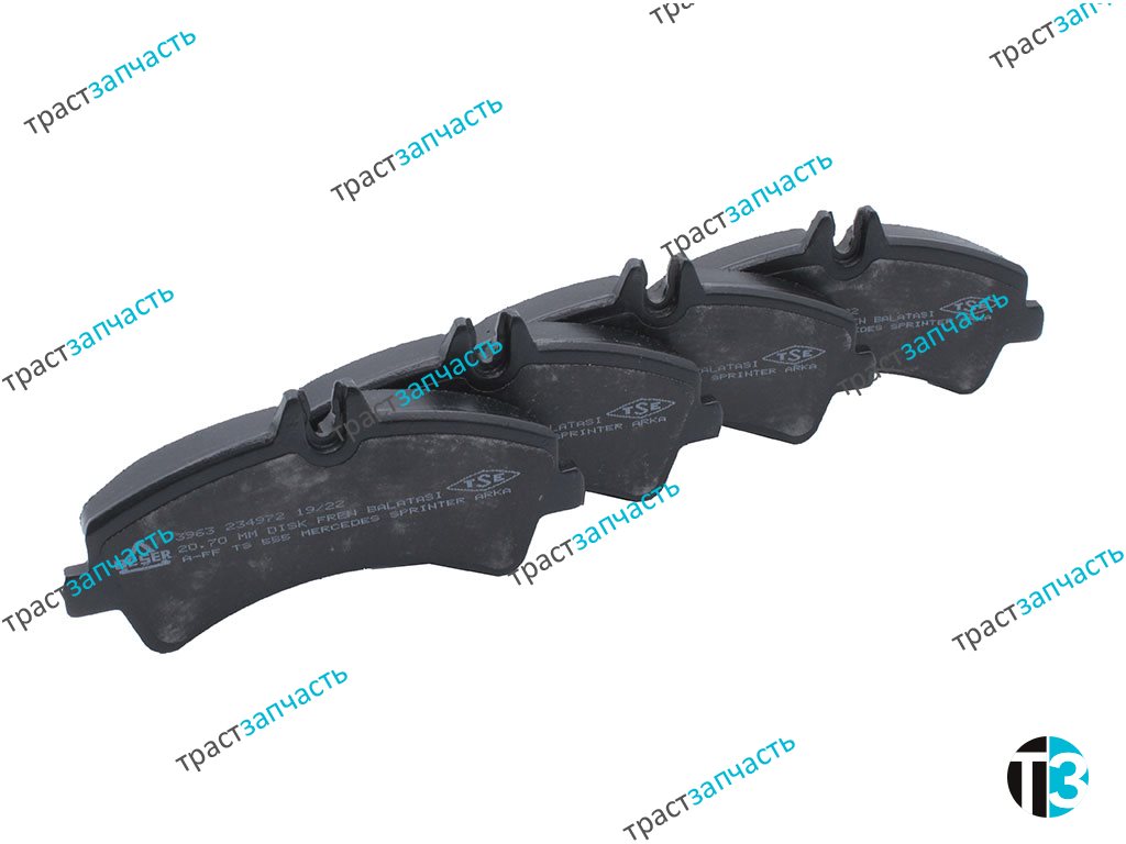 Тормозные колодки задние MB Sprinter 906 >06, VW Crafter >06 A0064204520/64204520 BESER - Миниатюра товара 1