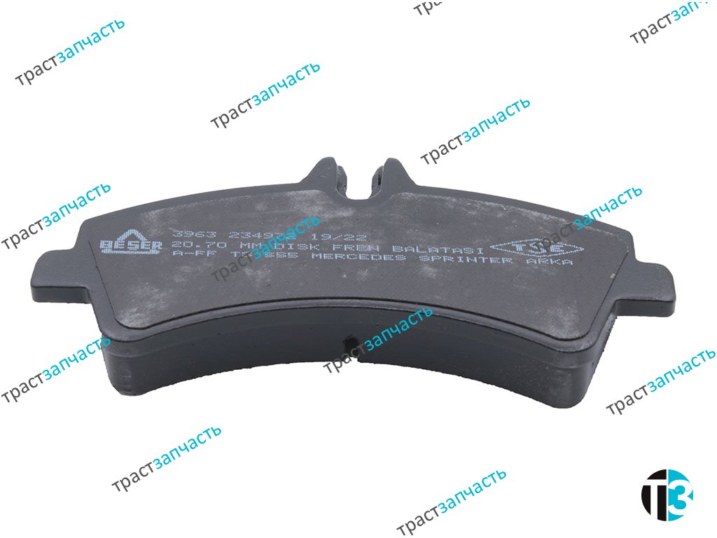 Тормозные колодки задние MB Sprinter 906 >06, VW Crafter >06 A0064204520/64204520 BESER - Миниатюра товара 3