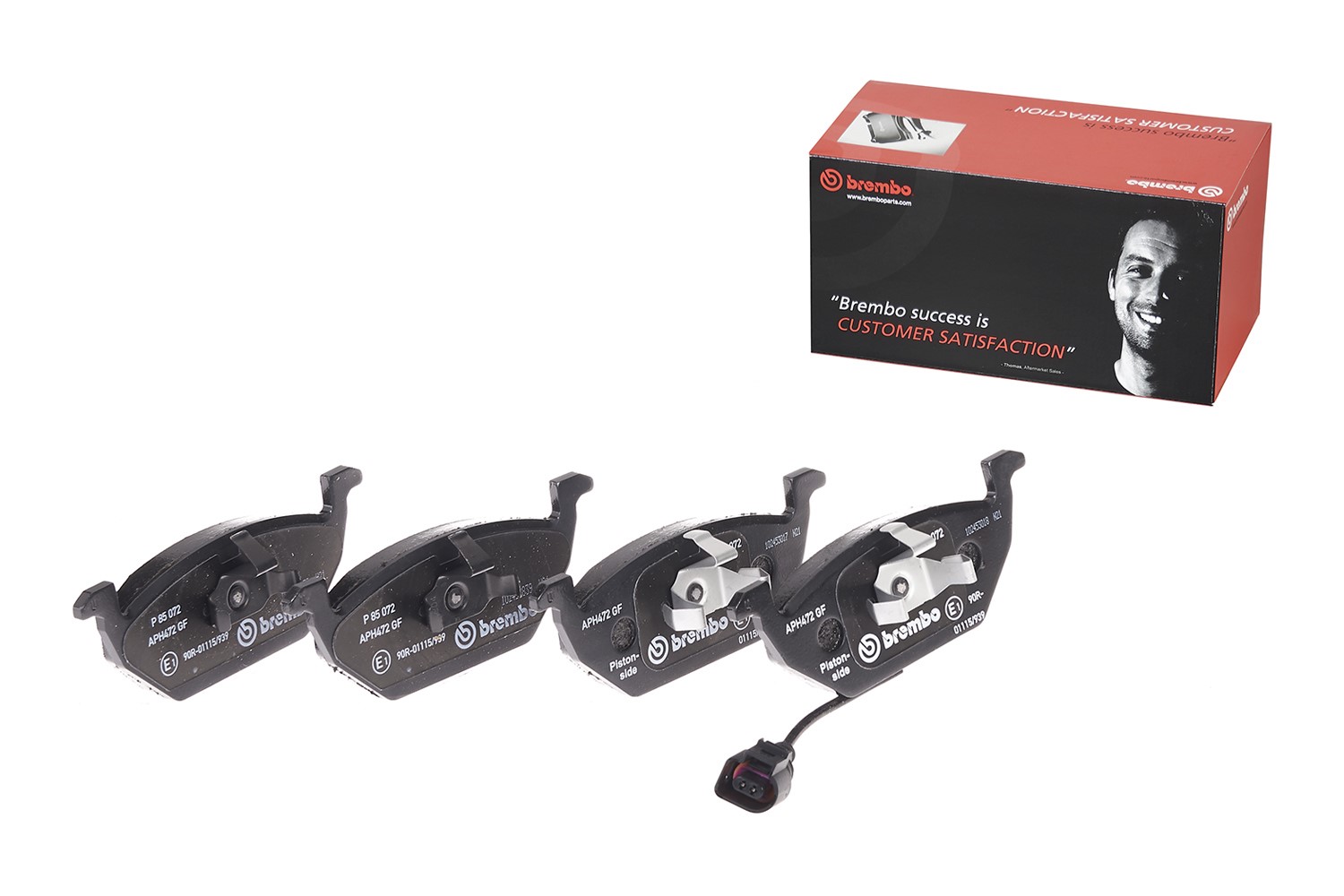 Тормозные колодки передние Audi, VW, Seat, Skoda 1.4 Brembo - Миниатюра товара 1
