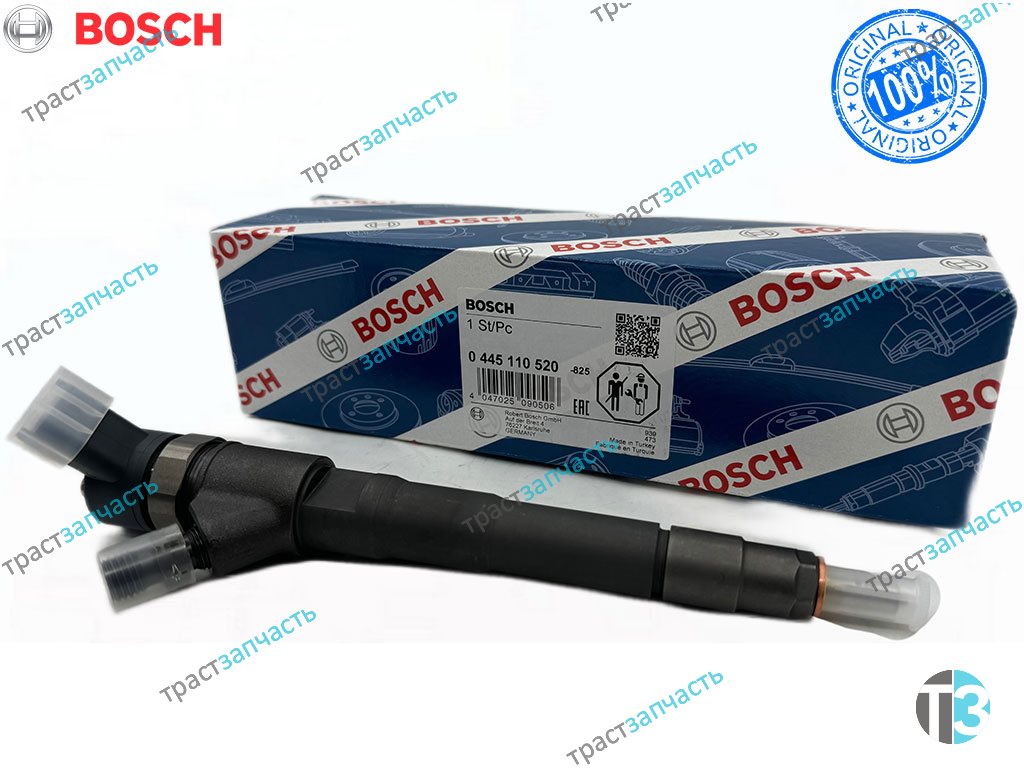 Форсунка топливная FIAT 2,3 евро 5 под шайбу с 14 г.в. 0445110520/5801594342 BOSCH EUROPE - Миниатюра товара 1