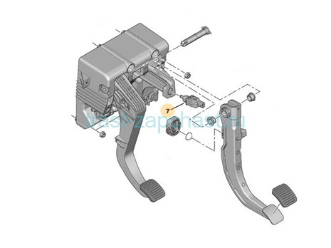 Датчик стоп сигнала Ford Transit,Peugeot Boxer,Iveco Daily Евро 5 (4 PIN) PSA - Миниатюра товара 2