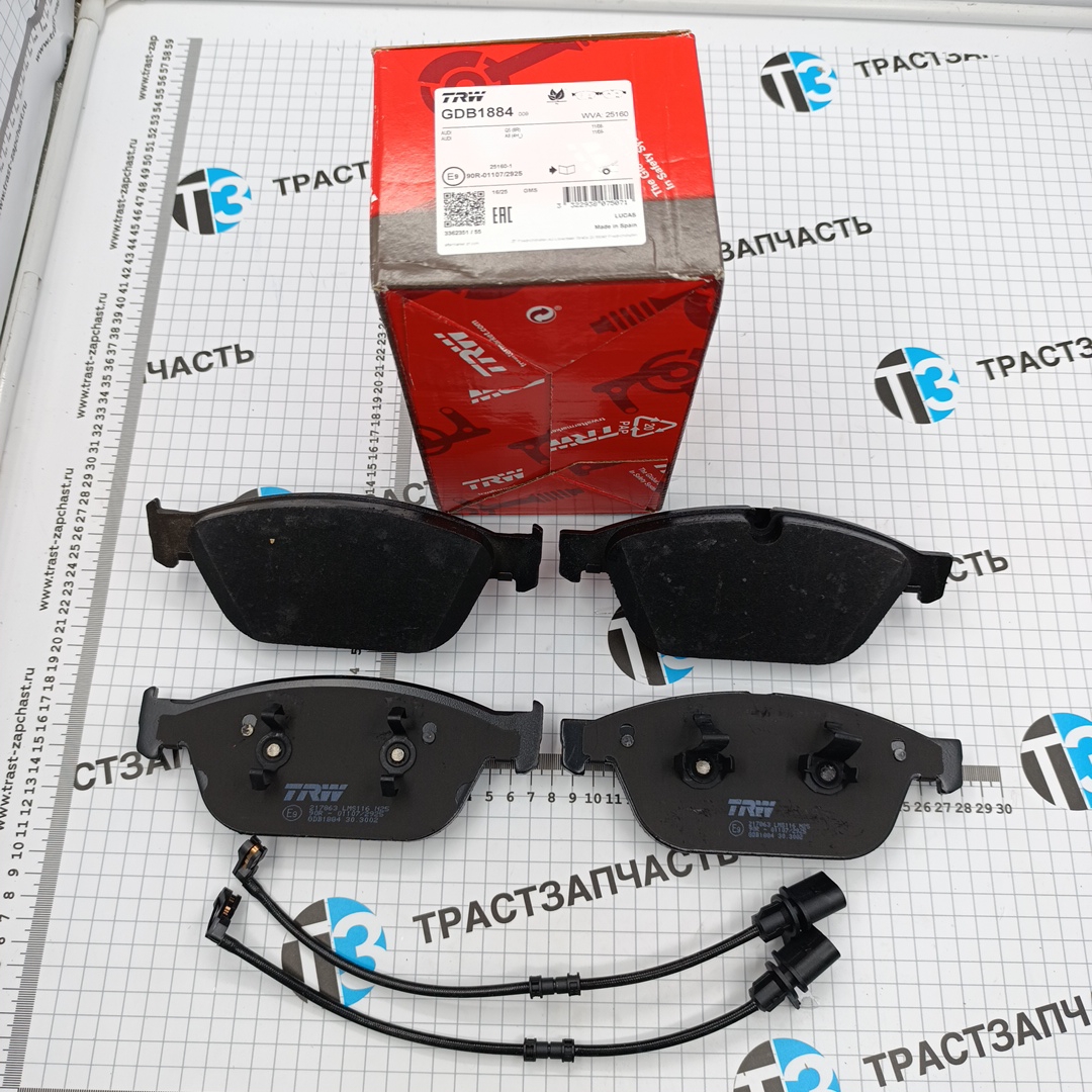 Тормозные колодки передние VAG Audi A8 (D4) TRW - Миниатюра товара 1