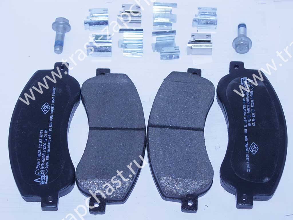 Тормозные колодки передние Форд ТЗ > 06 -12 115-140-155 л.с.9C112K021BA/T206664/1824347 BESER скобы - Миниатюра товара 1