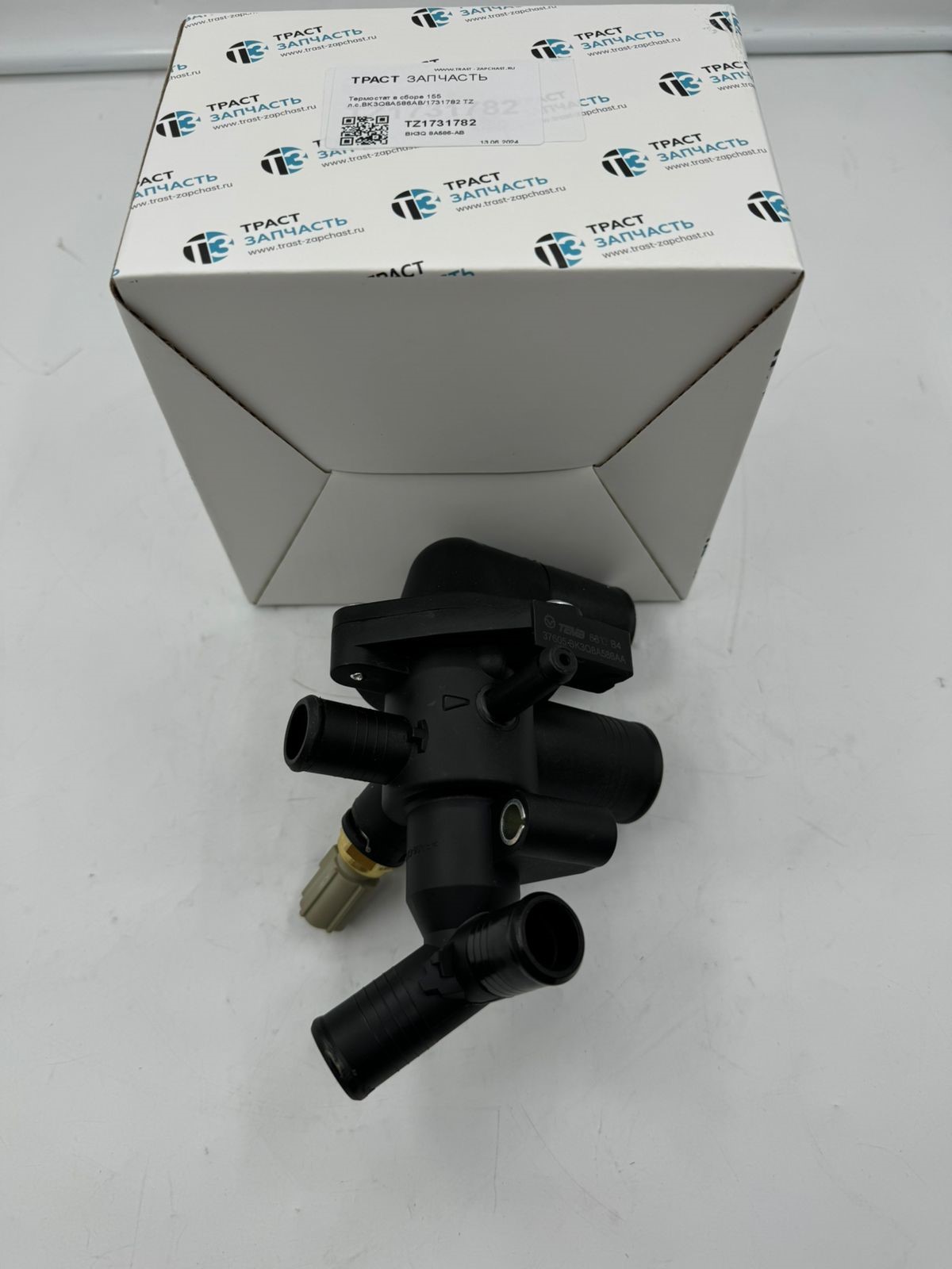 Термостат в сборе Ford ТЗ 155 л.с.BK3Q8A586AB/1731782  ТЗ (ТрастЗапчасть) - Миниатюра товара 1