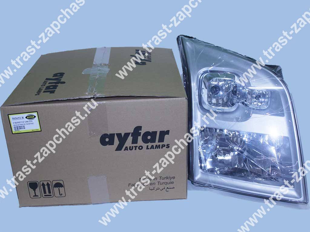 Фара правая FORD Transit > 06 с корректором 6C1113100EA/1486097/1684408/1452500/1714642 AYFAR - Миниатюра товара 1
