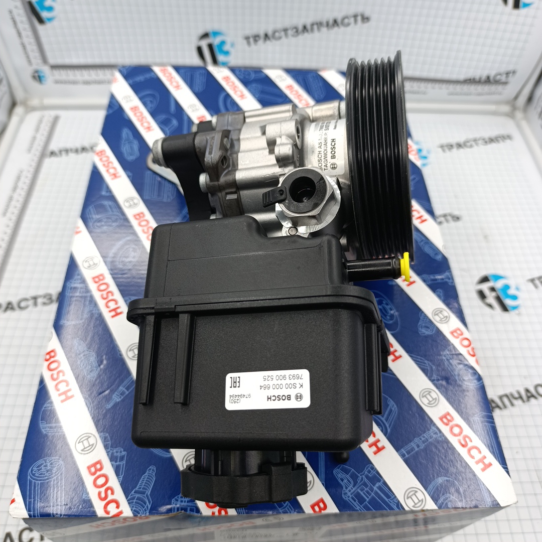 Насос ГУРа Mercedes Sprinter OM651 A0064661701/A0064667801 BOSCH EUROPE - Миниатюра товара 3