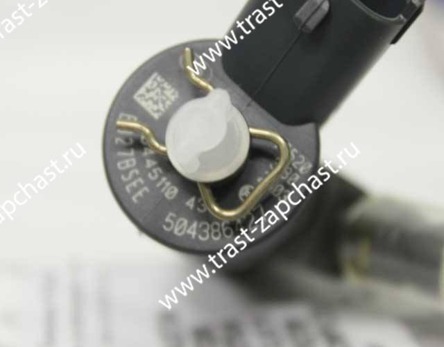 Форсунка топливная FIAT 2,3 евро 4 под шайбу 504386427/0445110435 ORG IVECO - Миниатюра товара 2