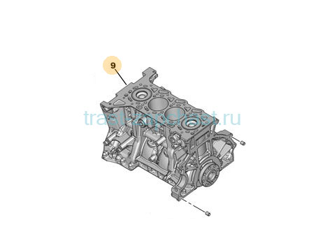 Блок цилиндров в сборе 2,2 FWD PUMA Евро 4 9C1Q6011AA/1596577/0130ET (Ford Europe ORG) - Миниатюра товара 2