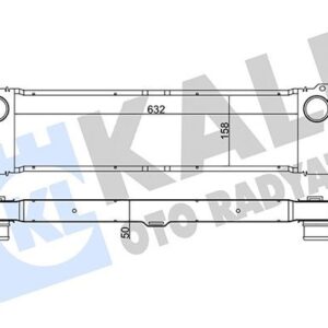 Интеркулер Mercedes Vito W639 (двигат. OМ646) A6395010301 KALE