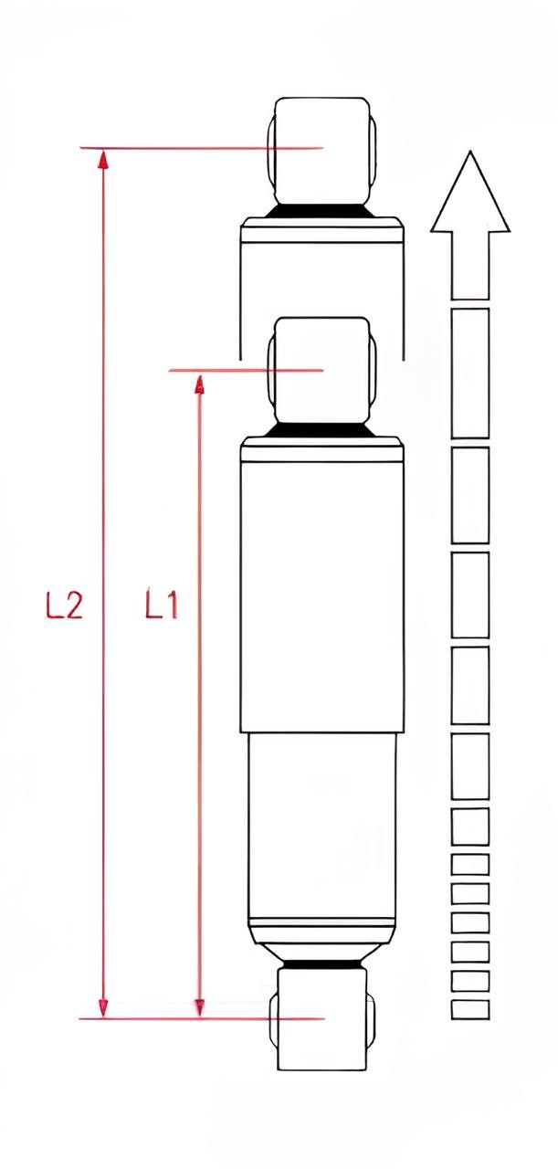 Амортизатор задний TR > 06  RWD (шасси) L=635мм ORIGINAL FORD - Миниатюра товара 2