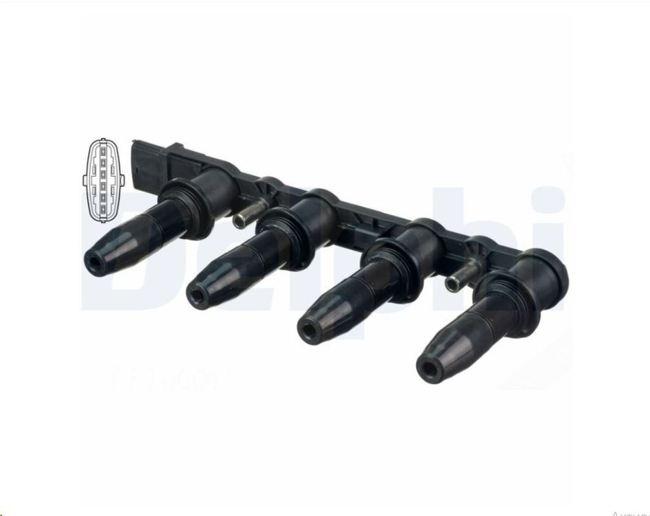 Катушка зажигания Opel Astra G, Corsa, Vectra, Zafira (двигатели Z16XEP и Z16XER) DELPHI - Миниатюра товара 1