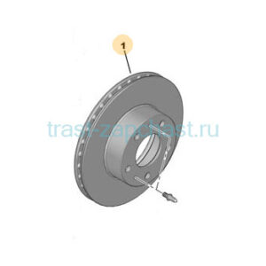 Диск тормозной передний (вент) Peugeot Boxer3-Fiat Ducato3 (R16 D300mm) BOSCH EUROPE
