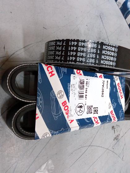 Ремень генератора Ford Tranzit 2.4 (без конд) 6C1Q6C301GC/7PK2682/1440086/1987948441 BOSCH EUROPE - Миниатюра товара 1