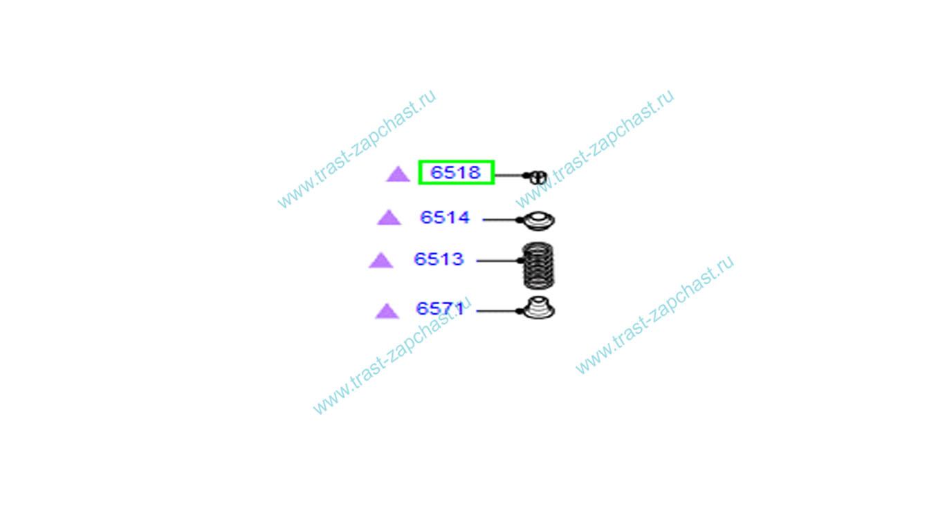 Сухарик клапана (Евро-4/5) 89BM6518AA/6183316/095025 JMC - Миниатюра товара 1
