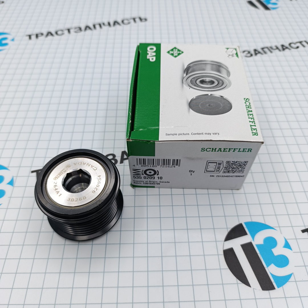 Шкив генератора TOYOTA/LEXUS CAMRY/LC PRADO/GS/IS/RC 2.5/3.5/4.0 2003 > 27415-0W06 INA EUROPE - Миниатюра товара 1