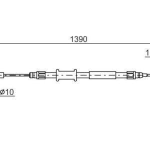 Трос ручника задний Peugeot Boxer3-Fiat Ducato3- 2.2 1399850080/474617/1673595680 BOSCH EUROPE