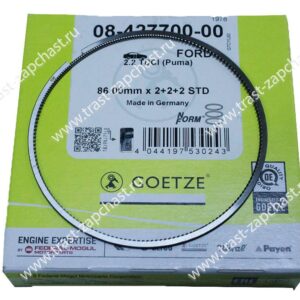 Кольца поршневые Ford Transit, Peugeot Boxer 2.2 STD (цена за ком-т на 4 порш.) GOETZE