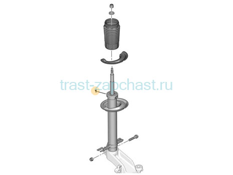 Амортизатор передний Iveco Daily II/III 35C/50C L 280-430mm 5801345775/504152176/504088408 ORG IVECO - Миниатюра товара 2