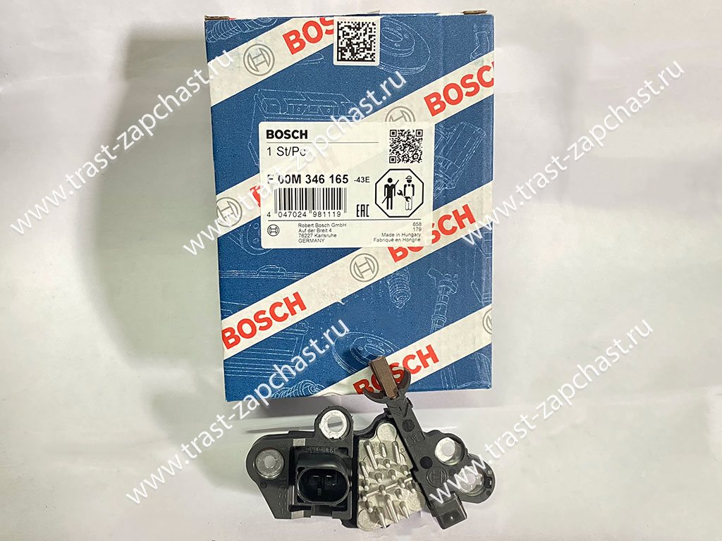 Щетка генератора евро 5 (Реле-регулятор) F00M346165/1986AE0058 BOSCH EUROPE - Миниатюра товара 1