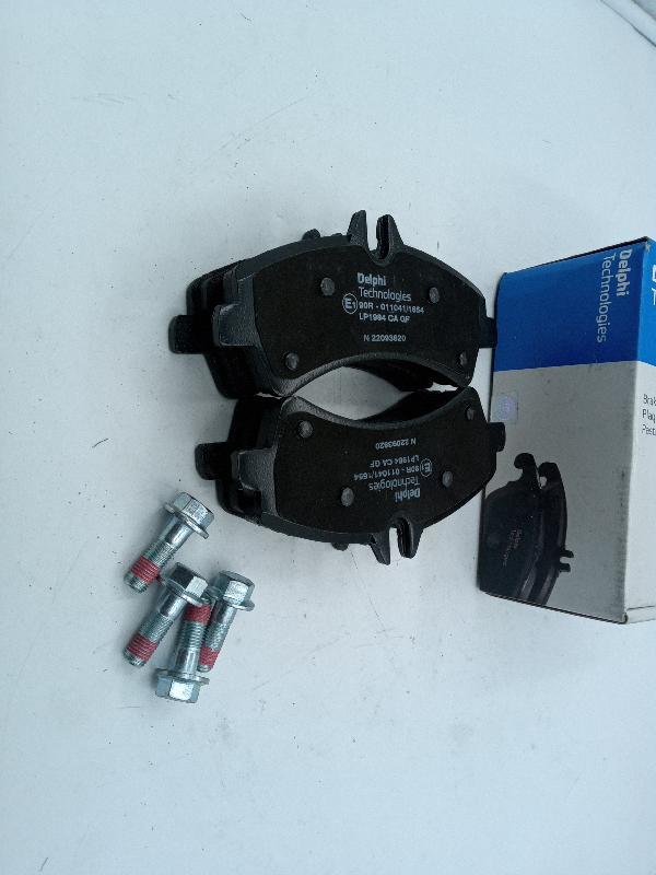 Тормозные колодки задние спарка  MERCEDES Sprinter 5-t 6/06-> VW CRAFTER 06-16 DELPHI - Миниатюра товара 1