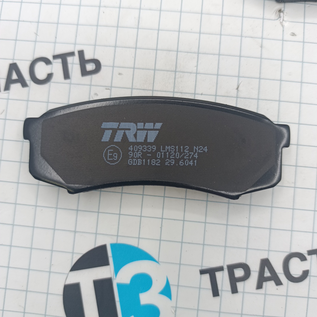 Тормозные колодки задние TOYOTA LC 80/90/120 90/MITSUBISHI PAJERO 3.8/3.2D 06 TRW - Миниатюра товара 2