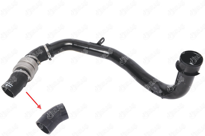 Патрубок интеркулера Fiat Ducato 250 кузов 3.0 (перед фильтром) 1369757080/1607404780/0382QP IBRAS - Миниатюра товара 1