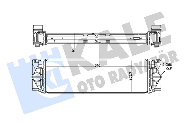 Интеркулер Volkswagen Crafter 2.0 (с 2011-2016г.), Mercedes Sprinter OM651/OM642 KALE - Миниатюра товара 2