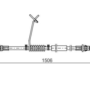 Трос ручника левый Форд ТЗ TR > 06 RWD 115 л.с 6C112A809DC/1734695 ATY