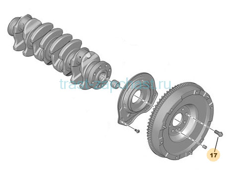 Болт крепления маховика  115/140/155  AC166379AA/1128791/1128791/053756  PSA - Миниатюра товара 1