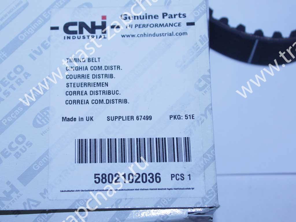 Ремень ГРМ Fiat Ducato 2.3 (входит в комплект 71736716) ORG IVECO - Миниатюра товара 3