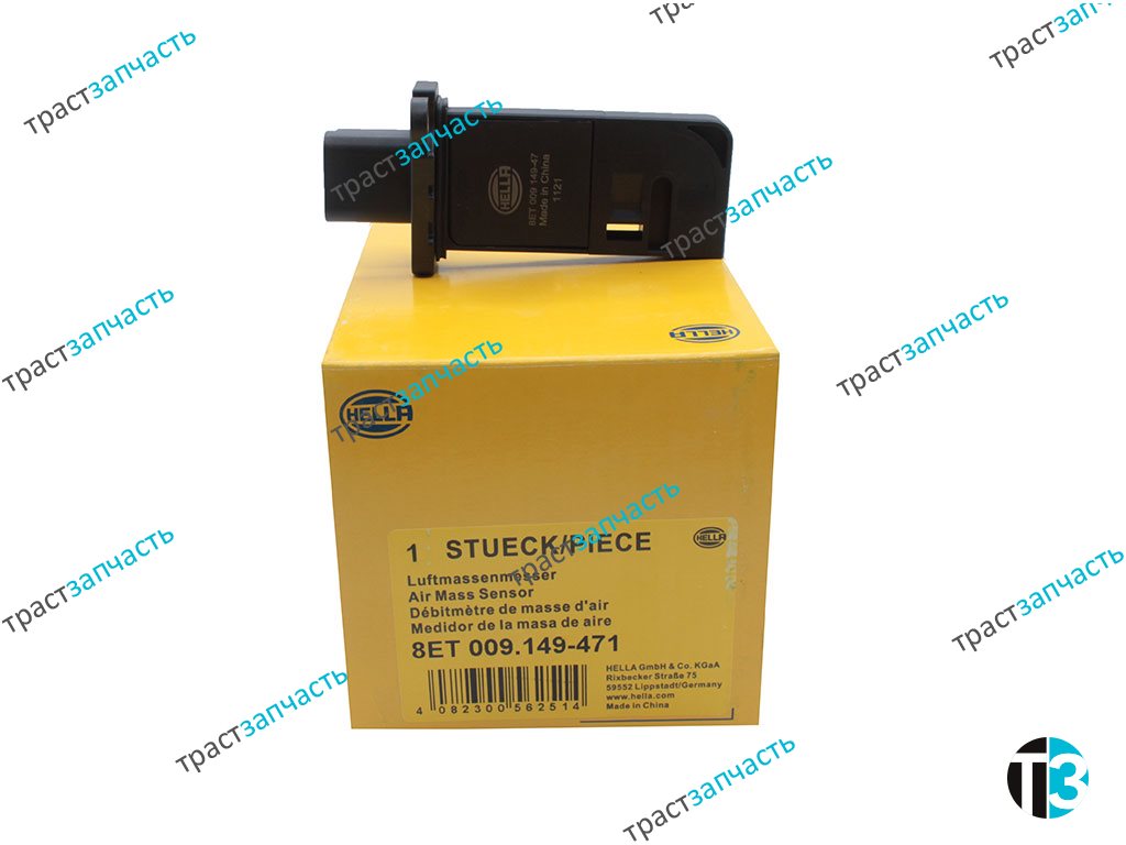 Датчик расхода воздуха ДМРВ 2,2 Ford PSA (Евро-5)  8V2112B579AA/1516668/9674958880 BEHR HELLA