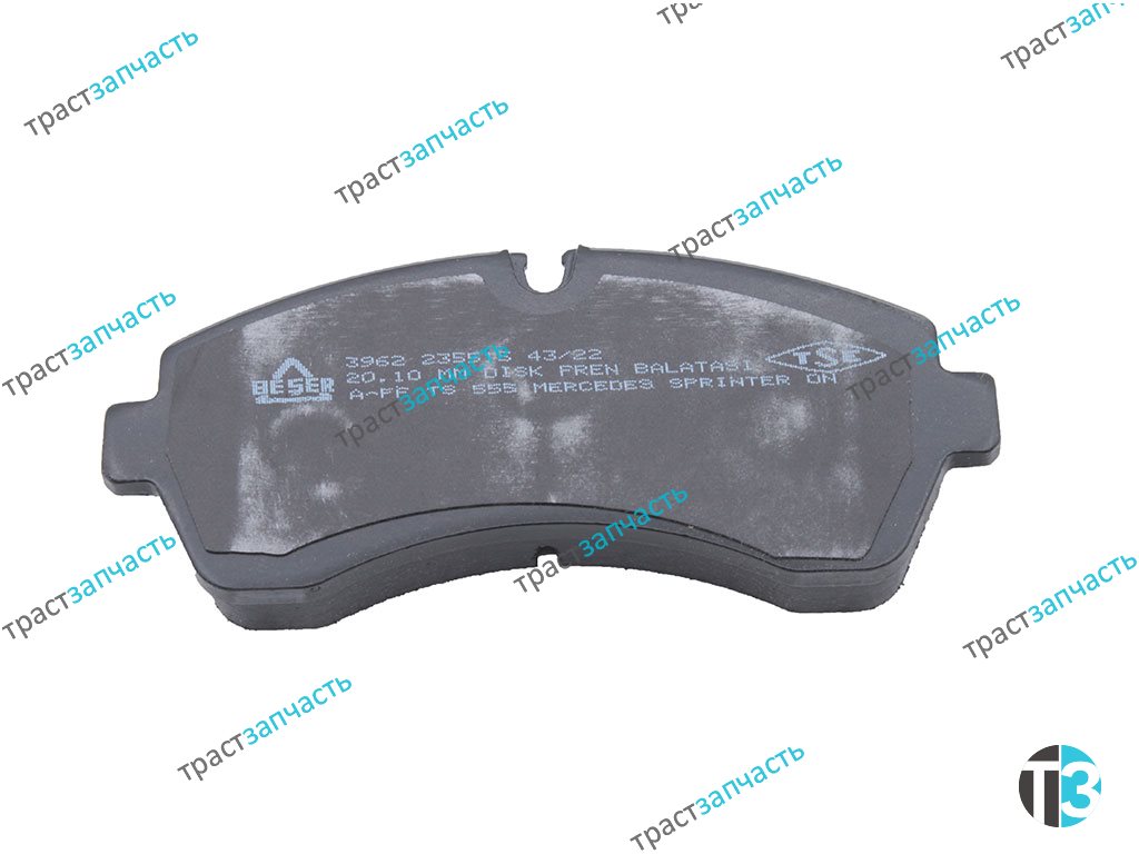 Тормозные колодки передние MB Sprinter >06, VW Crafter >06 BESER - Миниатюра товара 3
