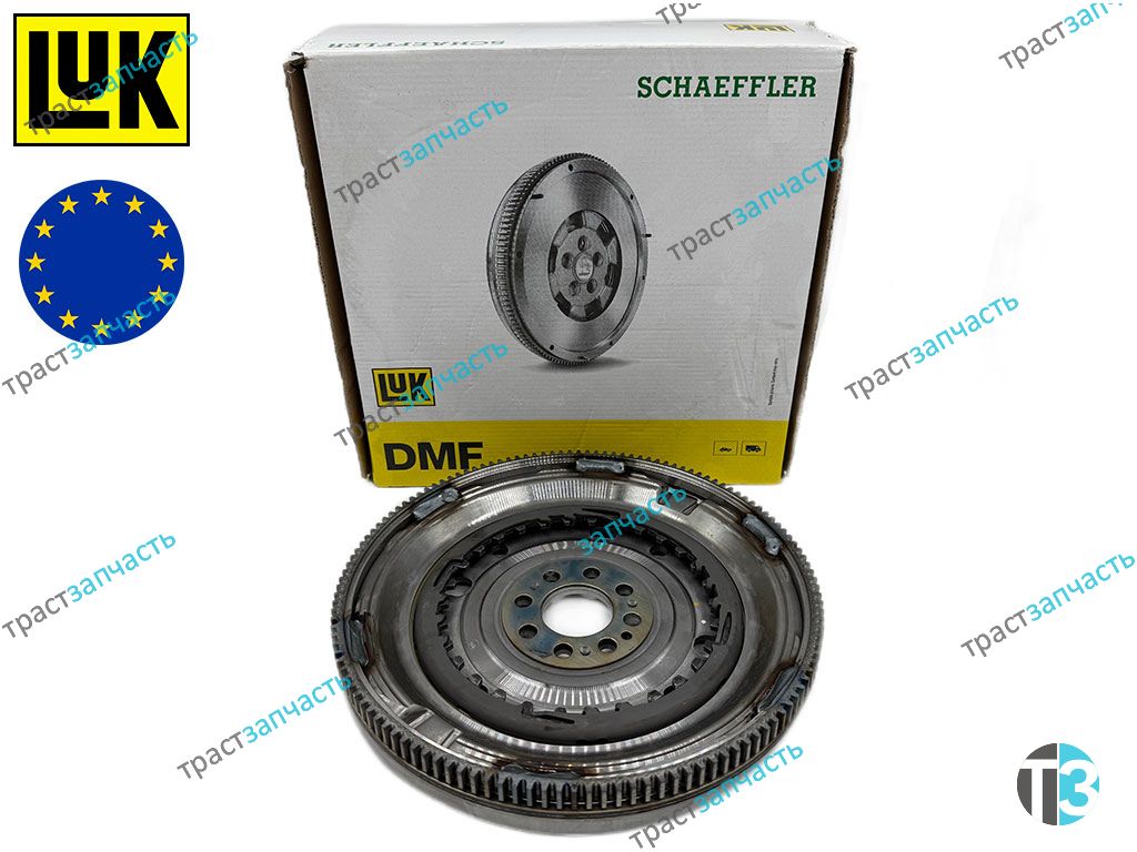 Маховик двухмассовый VAG DSG-7 (132 зуб, 8 болт креплен.) Audi,Seat,Skoda, VW 1.8TFSI 06J105266G LUK - Миниатюра товара 1