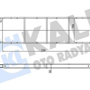Интеркулер Volkswagen Transporter T5 1.9-2.0 7E0145804B KALE