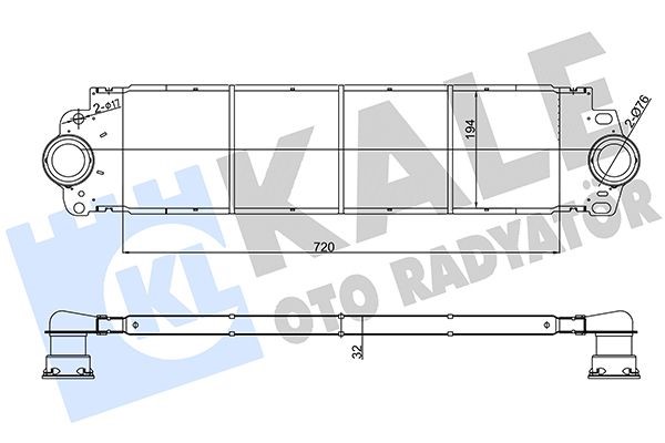 Интеркулер Volkswagen Transporter T5 1.9-2.0 7E0145804B KALE - Миниатюра товара 1