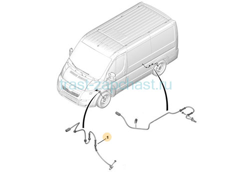 Датчик ABS передний Peugeot Boxer3-Fiat Ducato3 4545F1/51725099 Fiat - Миниатюра товара 2