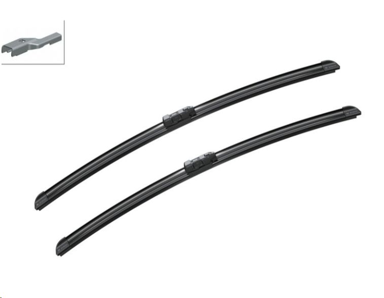 Щетки стеклоочистителя Mercedes-Benz W204, W207, A212 (ком-т, бескаркасные,600/600mm) BOSCH - Миниатюра товара 1