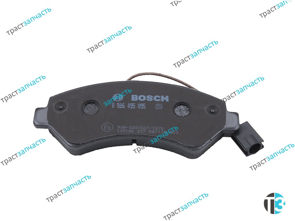 Тормозные колодки передние Боксер/Дукато(250)  R16 BOSCH EUROPE + (датчик) - Миниатюра товара 3