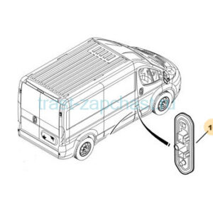 Контактная группа сдвижной двери (на дверь) Peugeot Boxer, Fiat Ducato (SAMPART)