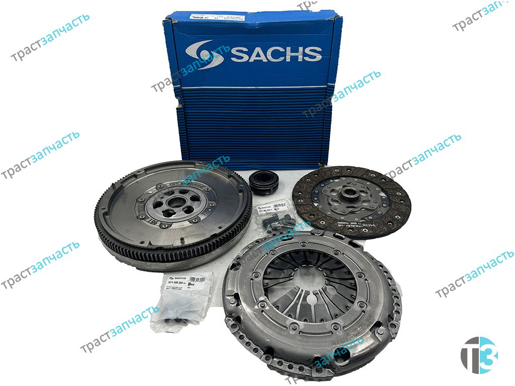 Сцепление Volkswagen Transporter , Multivan T5 1.9-2.0 (230mm,c 2003 -2009г, полный комплект) SACHS - Миниатюра товара 1