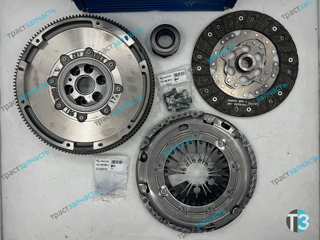 Сцепление Volkswagen Transporter , Multivan T5 1.9-2.0 (230mm,c 2003 -2009г, полный комплект) SACHS - Миниатюра товара 2