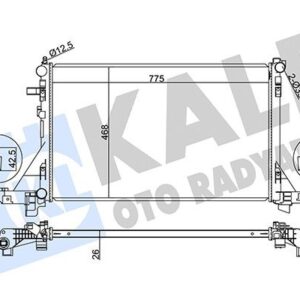 Радиатор охлаждения ДВС (Основной) Renault Master III 2.3 KALE