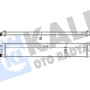 Интеркулер Renault Master III 2.3 KALE
