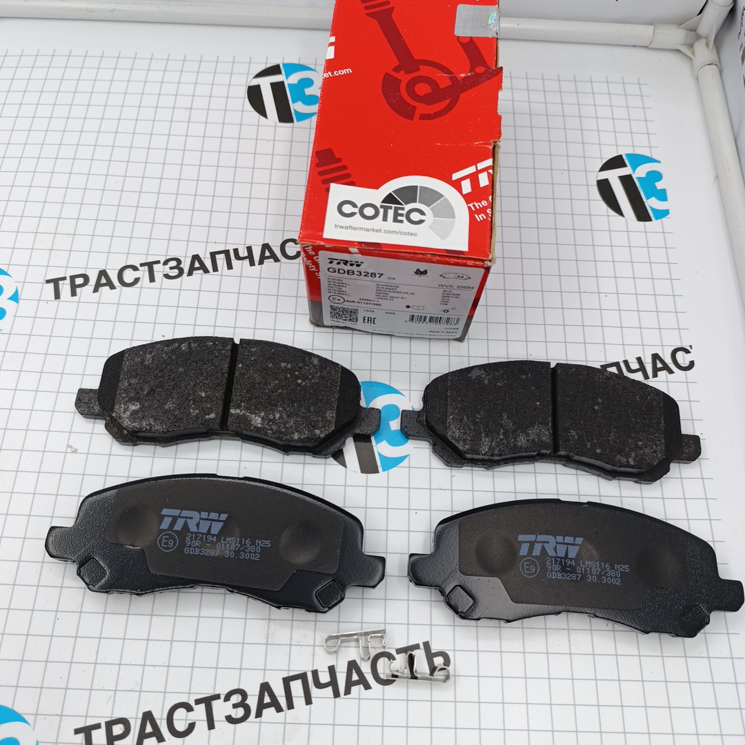 Тормозные колодки передние Mitsubishi Outlander III 2012-2025, Lancer, Galant TRW EUROPE - Миниатюра товара 2